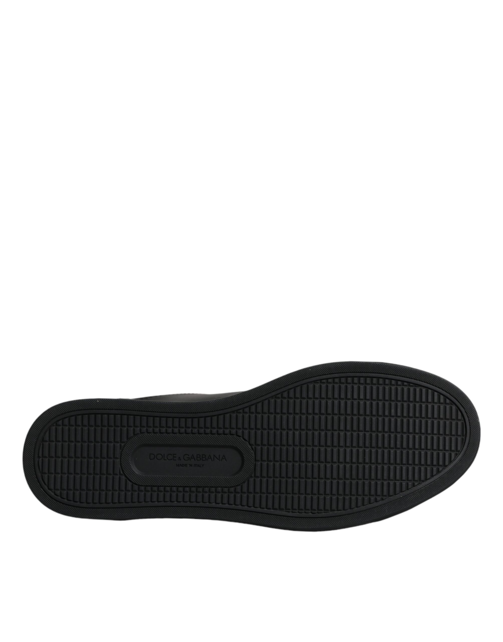 Dolce & Gabbana Black London Sacred Heart Men Sneakers Shoes - Image 7