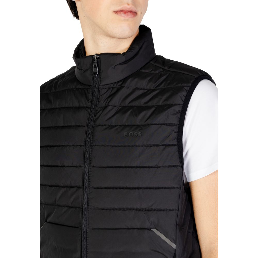 Hugo Boss Black Polyester Sleveless Jacket - Image 5