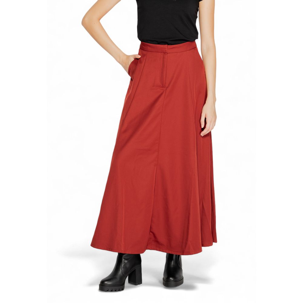 Vero Moda Red Polyester Skirt - Image 3