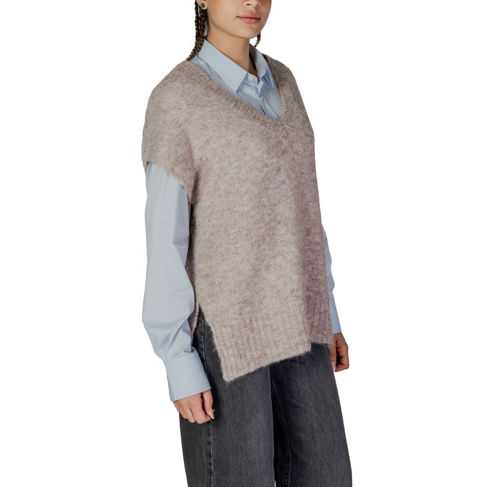 Vero Moda Beige Recycled Polyester Sweater - Image 3