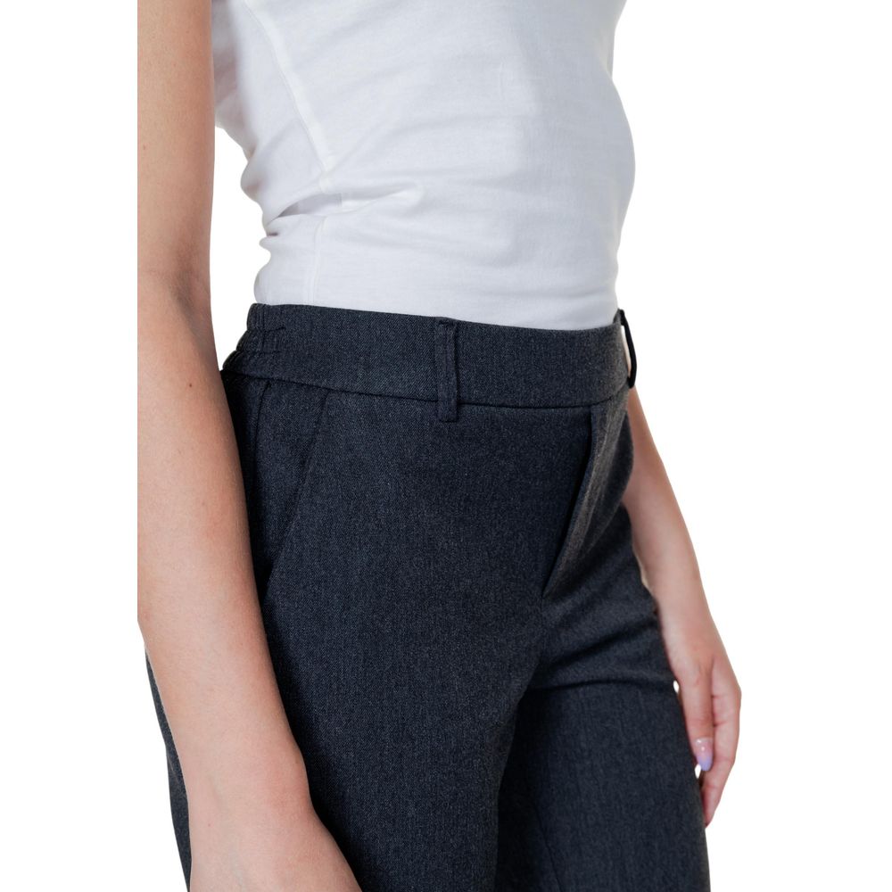 Vero Moda Gray Polyester Casual Pants - Image 2
