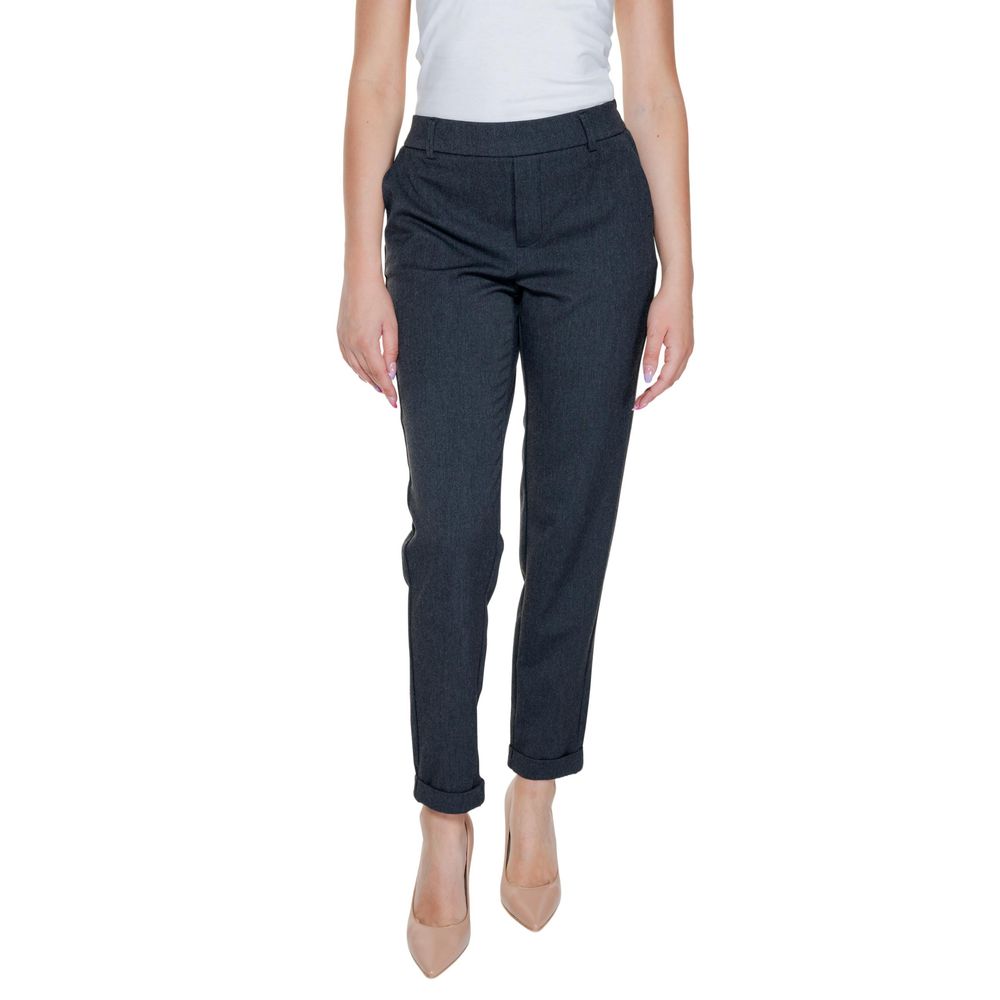 Vero Moda Gray Polyester Casual Pants - Image 3