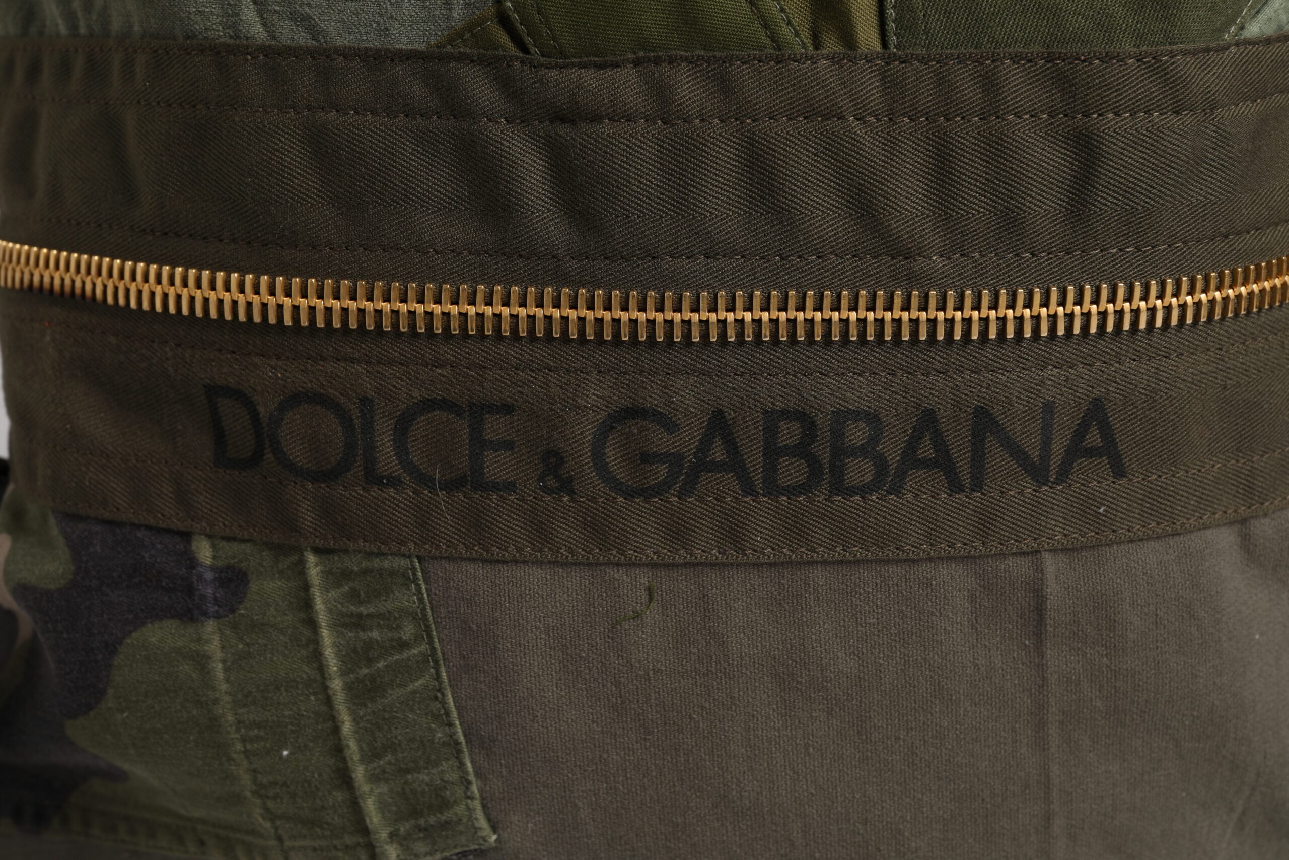 Dolce & Gabbana Military Green Patchwork Rucksack Backpack Bag - Image 3