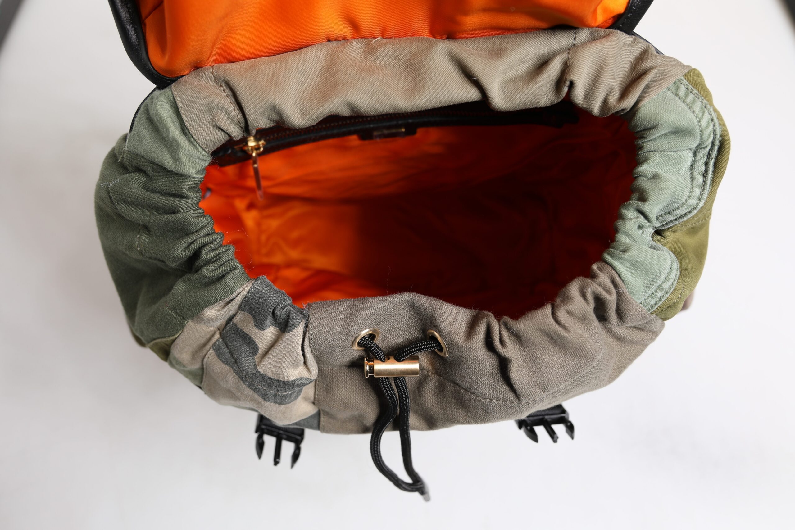 Dolce & Gabbana Military Green Patchwork Travel Backpack Bag - Image 5