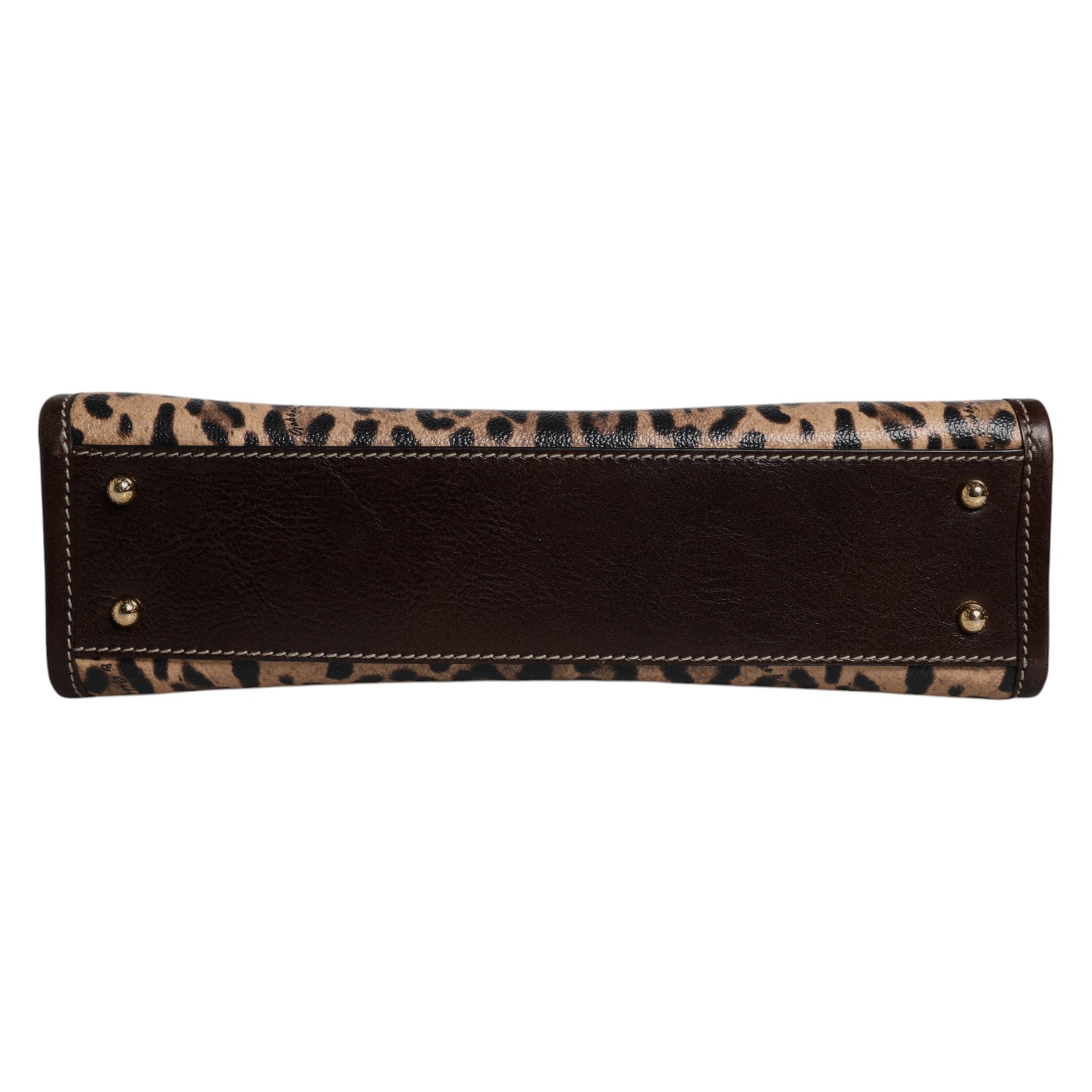 Dolce & Gabbana Brown Leopard Leather Shoulder Strap Tote Bag - Image 7