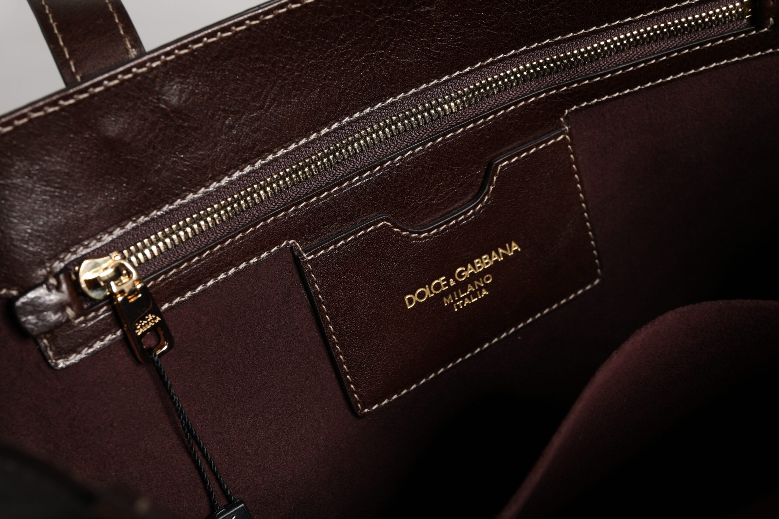 Dolce & Gabbana Brown Leopard Leather Shoulder Strap Tote Bag - Image 8