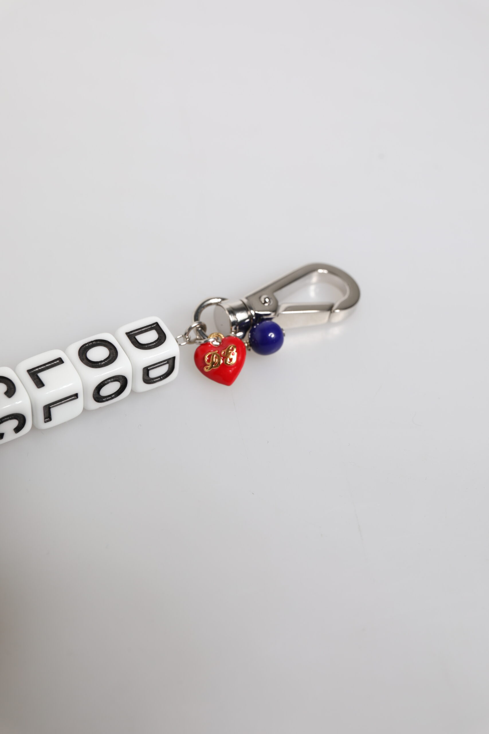 Dolce & Gabbana Silver Brass Chain Dice Logo Embellished Charm Bracelet - Image 6