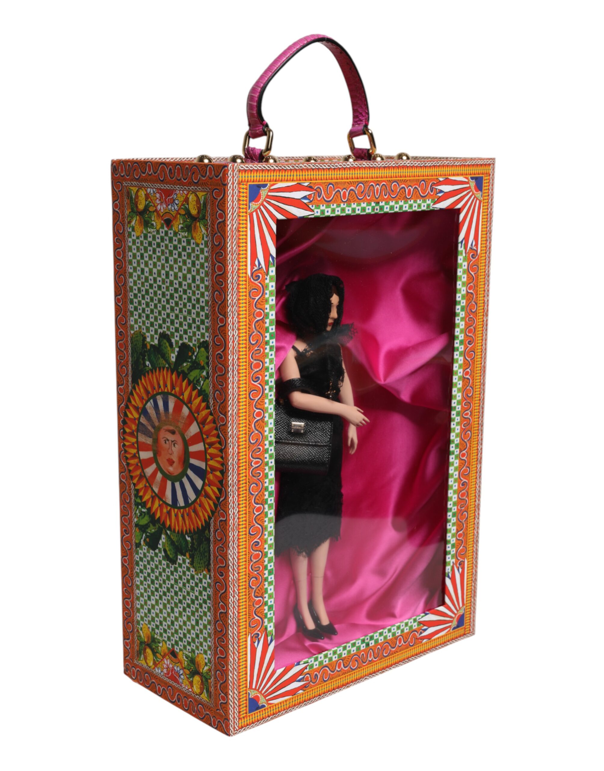 Dolce & Gabbana Black Dress Ceramic Porcelain Fashion Leather Sicily Dolls - Image 3