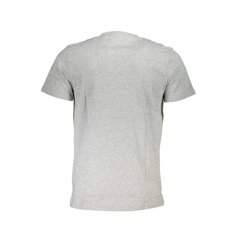 Cavalli Class Gray Cotton T-Shirt - Image 2