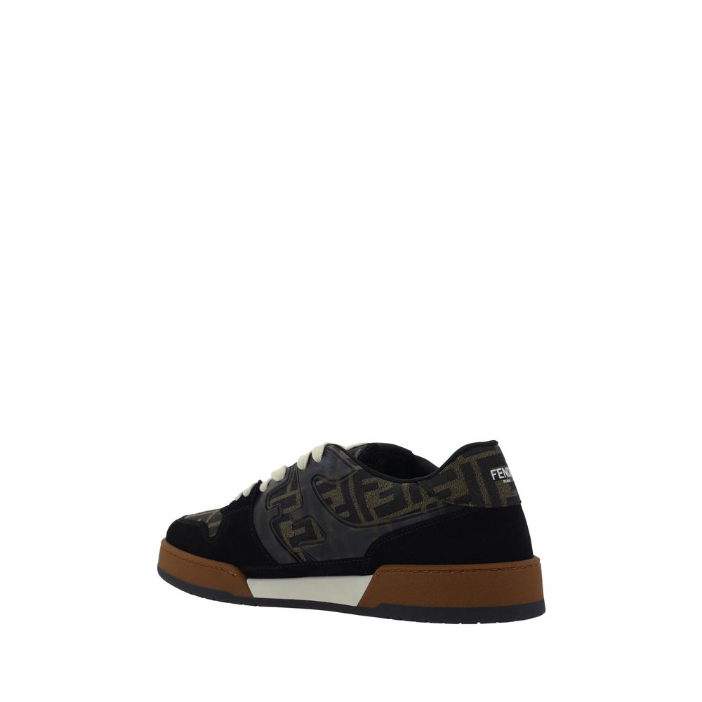 Fendi Multicolor Fabric Low Top Sneakers - Image 3