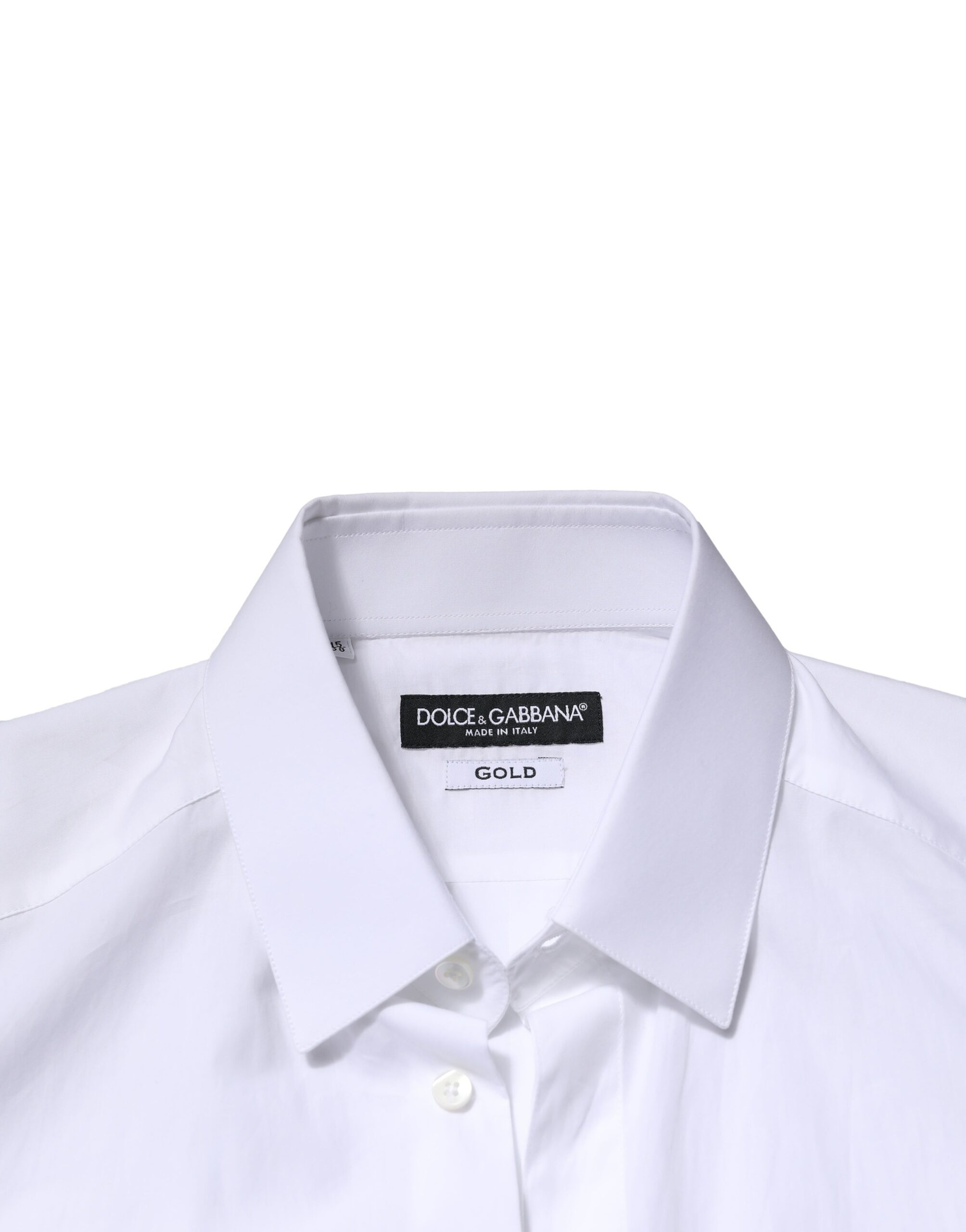 Dolce & Gabbana White GOLD Crown Bee Men Dress Formal Shirt - Image 5