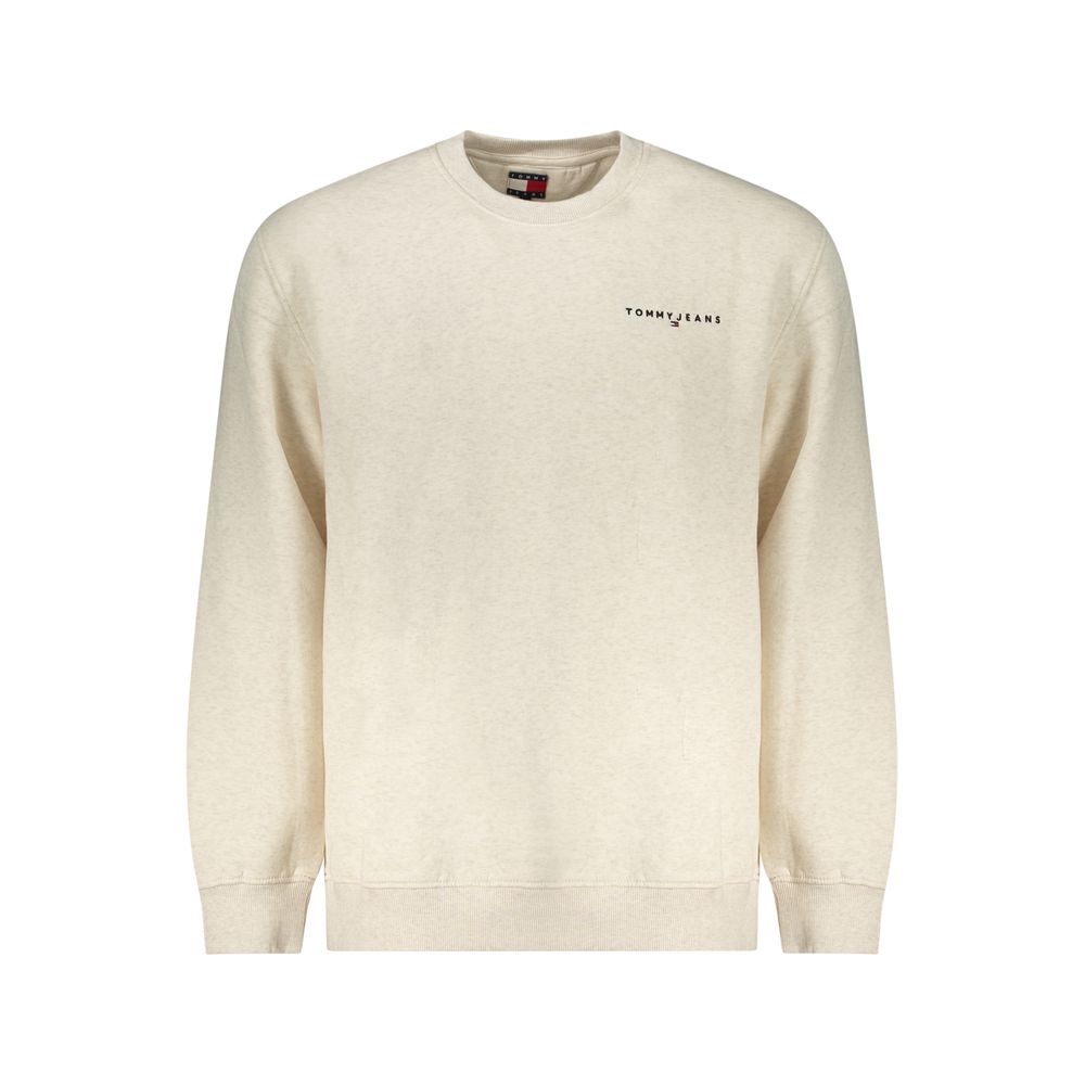 Tommy Hilfiger Beige Cotton Men Sweatshirt