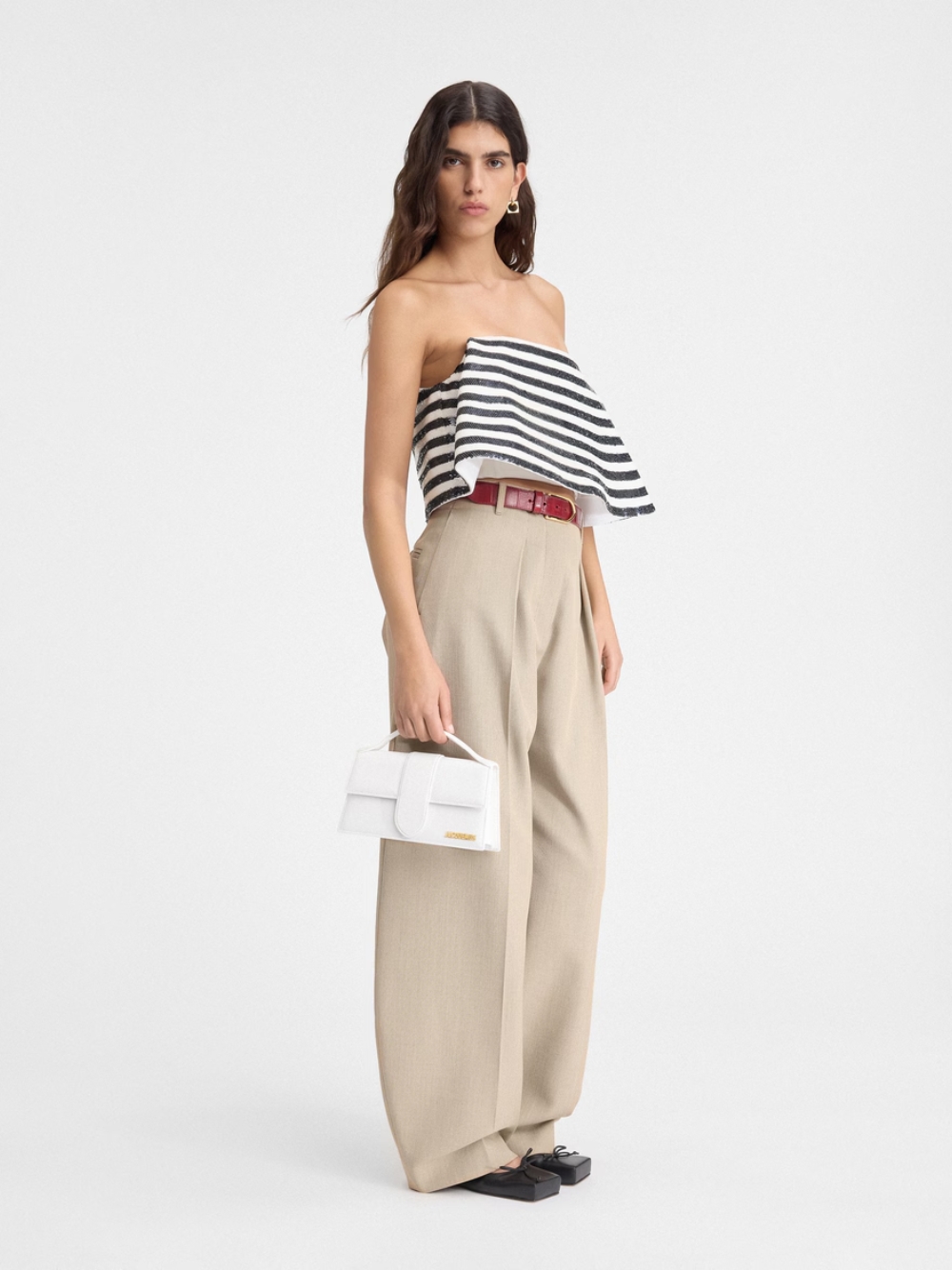 Jacquemus Le Grand Bambino White Bag - Image 2