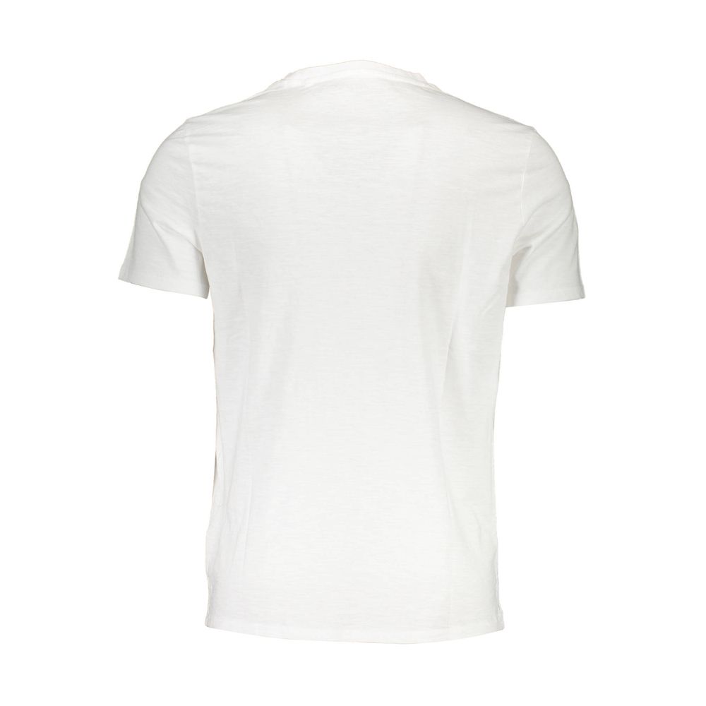 Guess Jeans Bianco Cotton Men's T-Shirt - Image 2