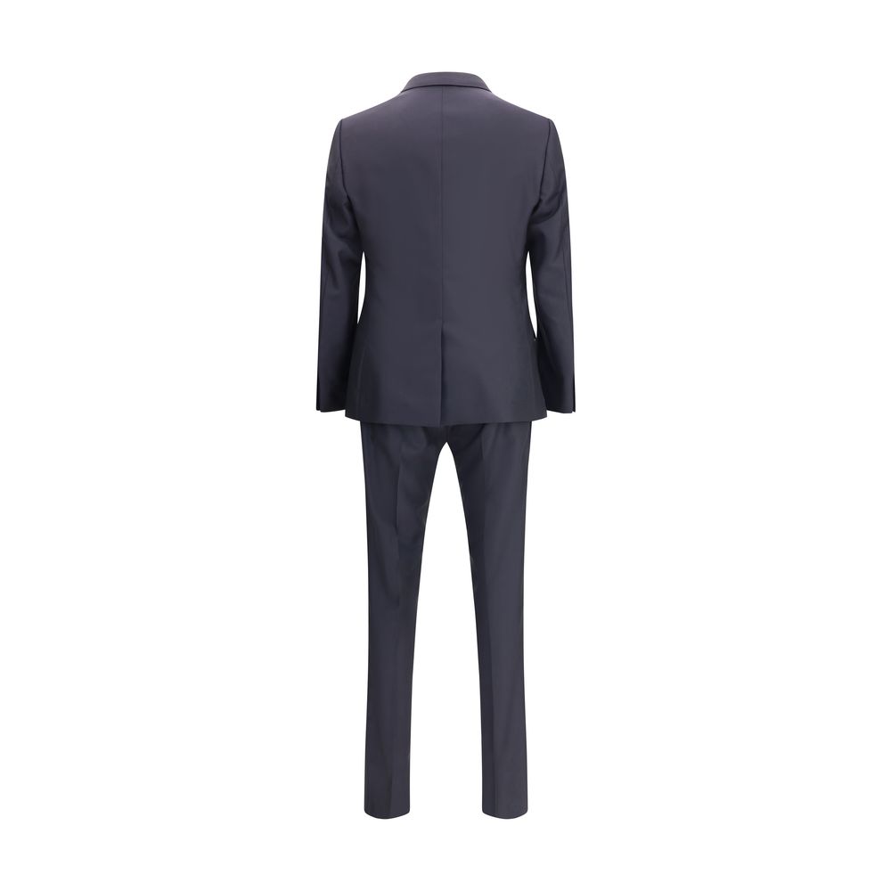 Dolce & Gabbana Black Fleece Wool Two-Piece Suit - Image 2