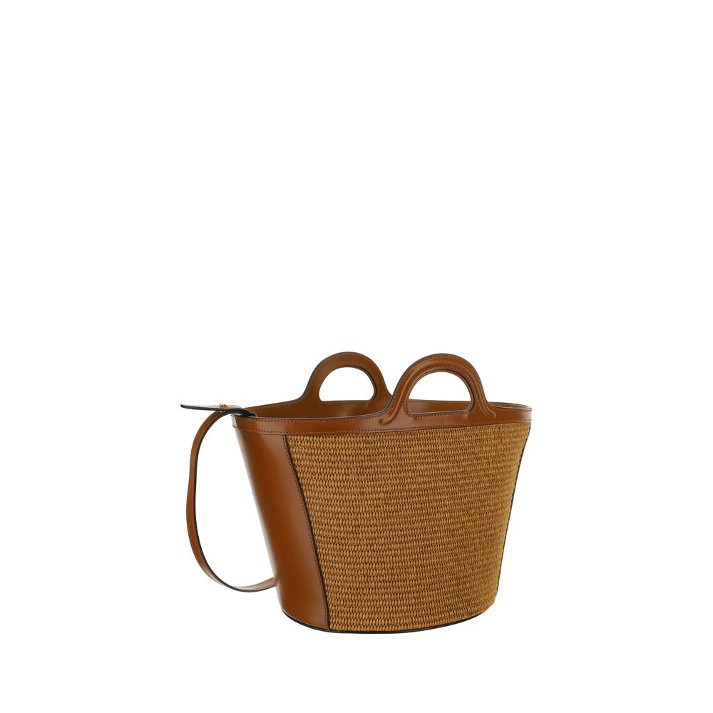 Marni Brown Cotton Shoulder Bag - Image 3