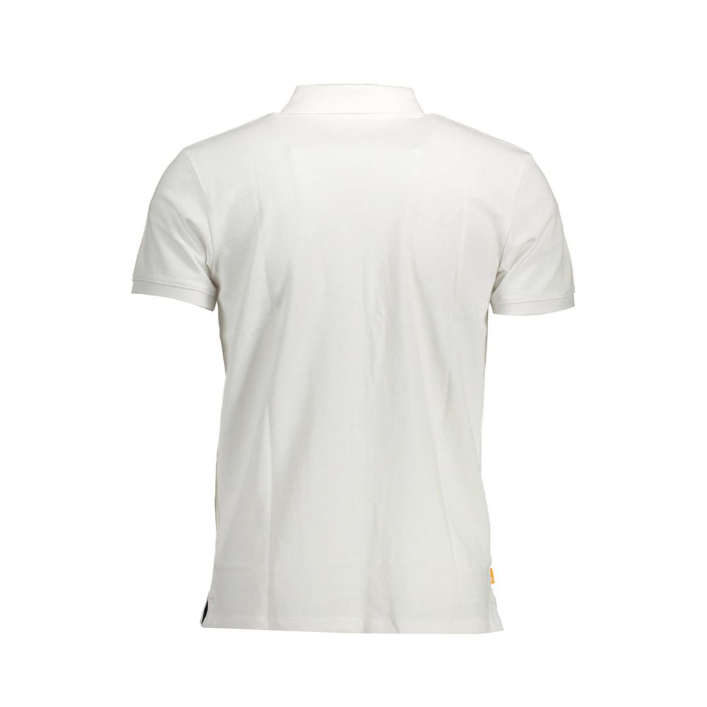 Timberland White Cotton Polo Shirt - Image 2
