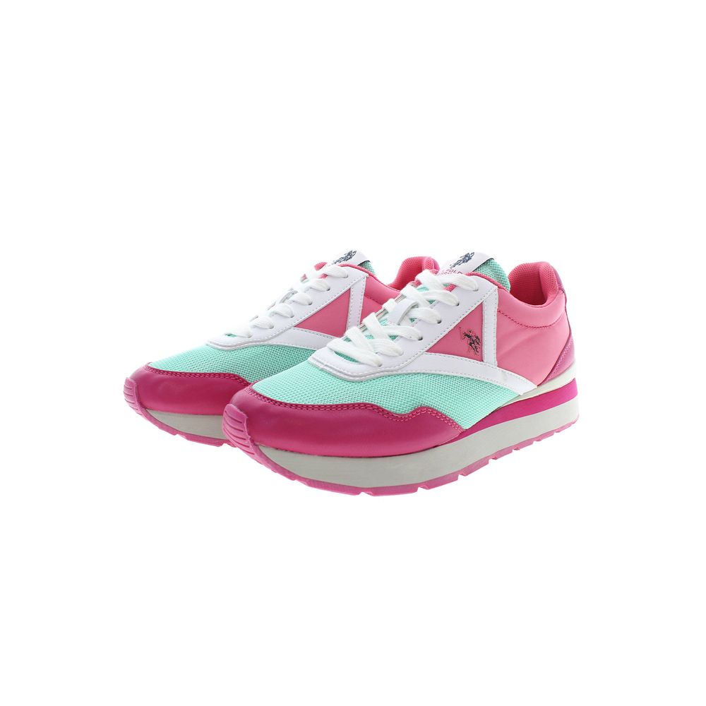U.S. POLO ASSN. Pink Polyester Women Sneaker - Image 2