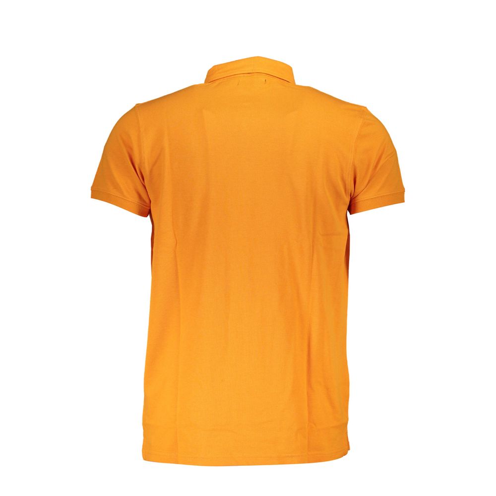 Cavalli Class Arancione Cotton Men Polo - Image 2