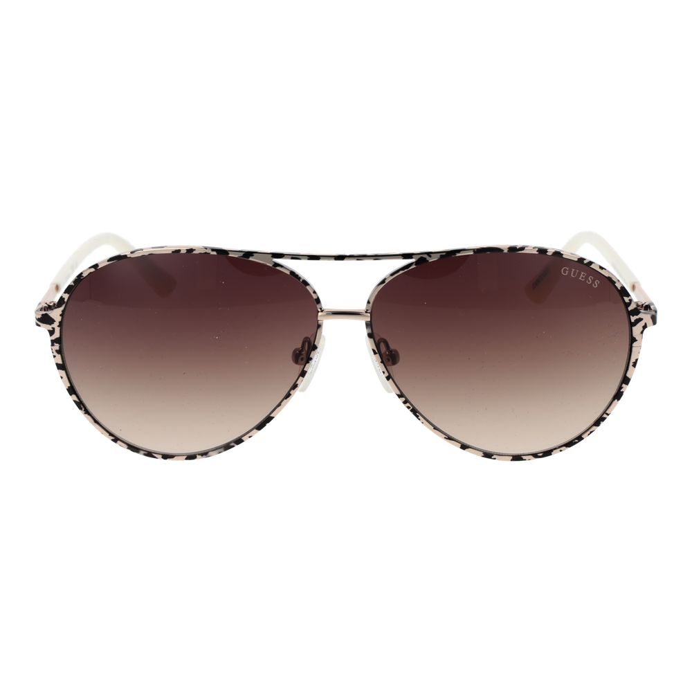 Guess Beige Metal Sunglasses - Image 2