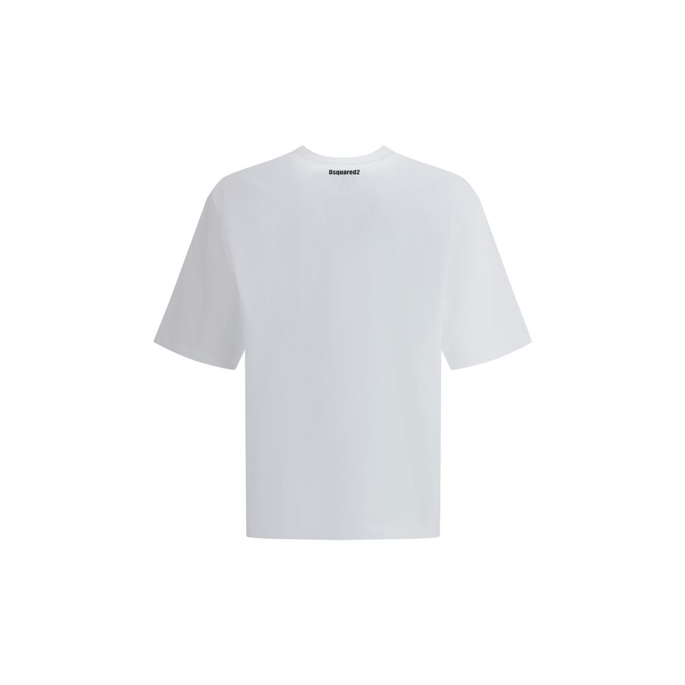 Dsquared² White Cotton T-Shirt - Image 2