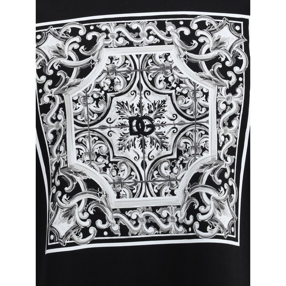 Dolce & Gabbana Black Cotton T-Shirt - Image 3