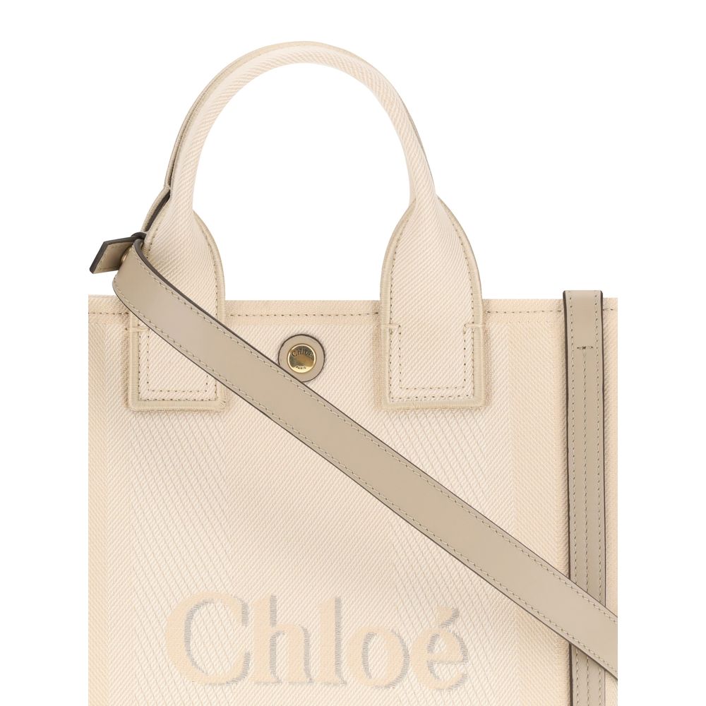 ChloƩ Beige Cotton Handbag - Image 4