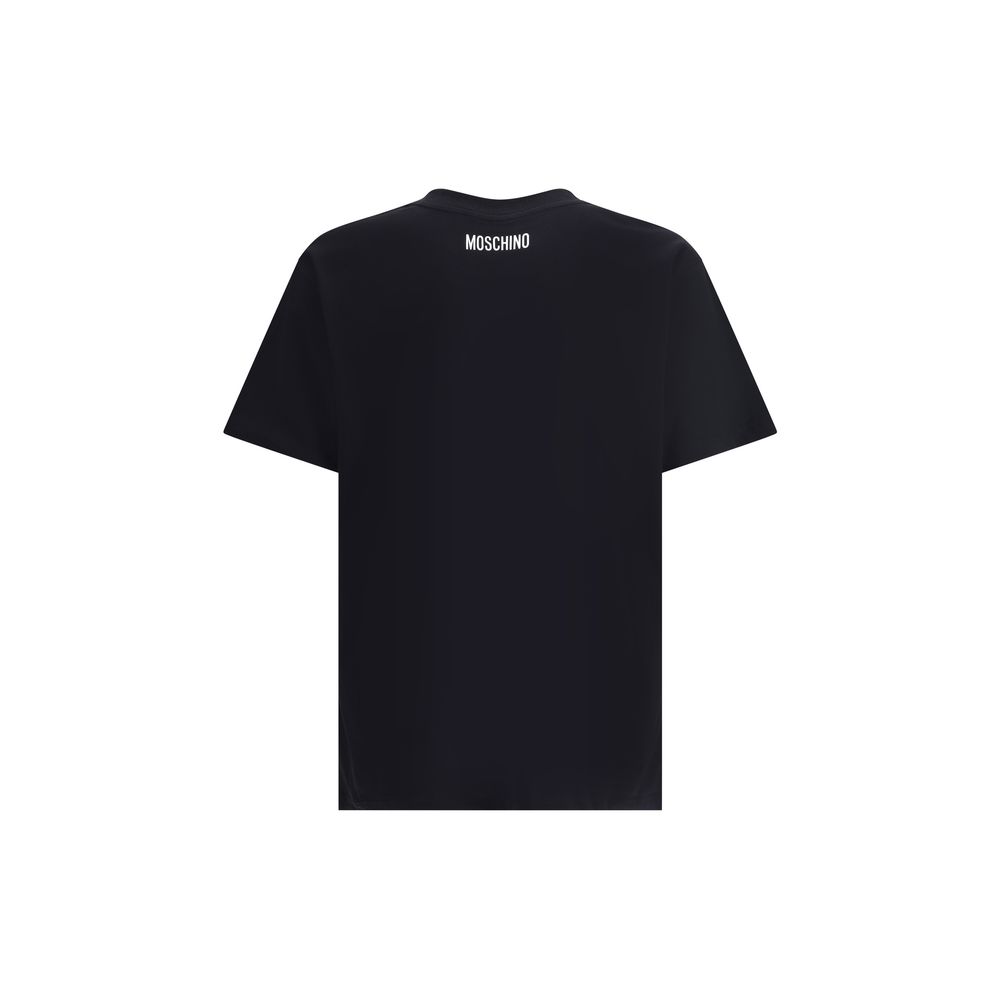 Moschino Black Cotton T-Shirt - Image 2
