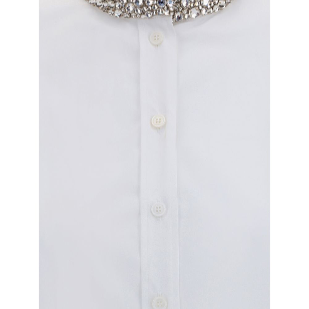 Alexander McQueen White Cotton Shirt - Image 3