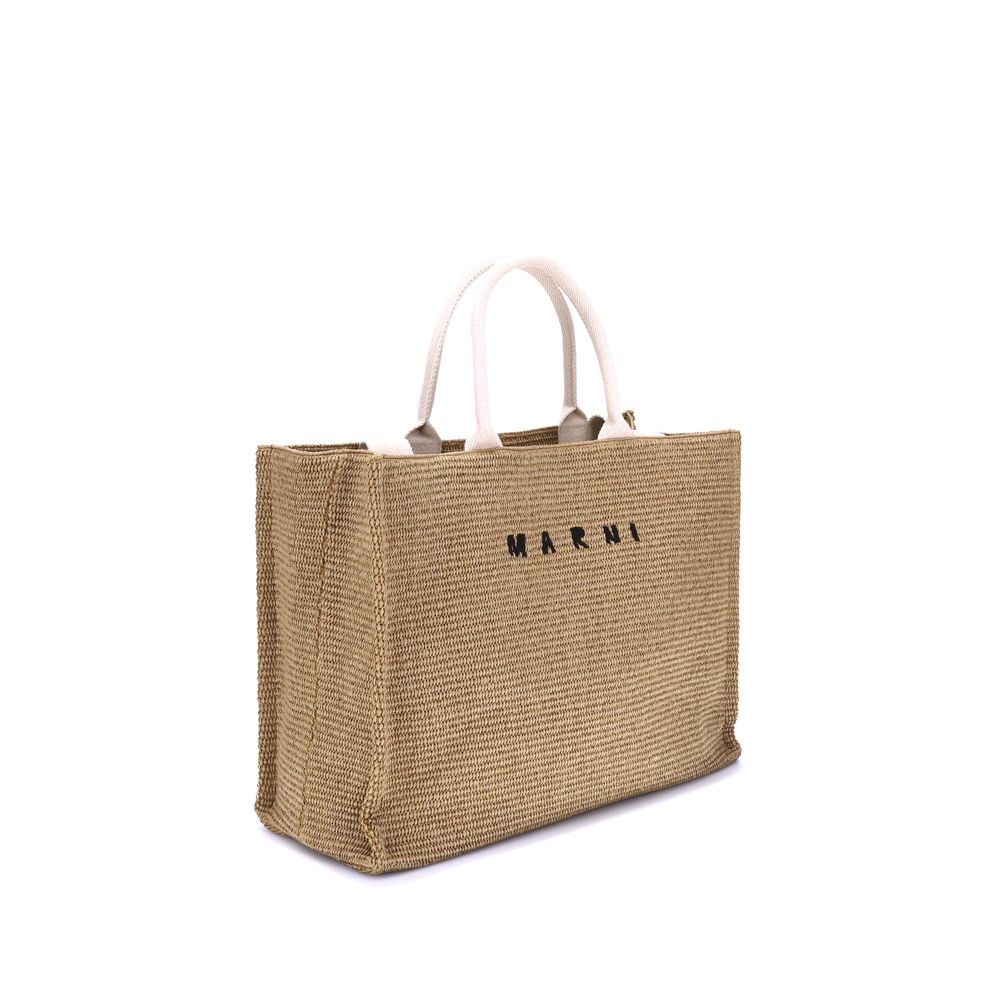 Marni Raffia-effect Tote Bag - Image 2