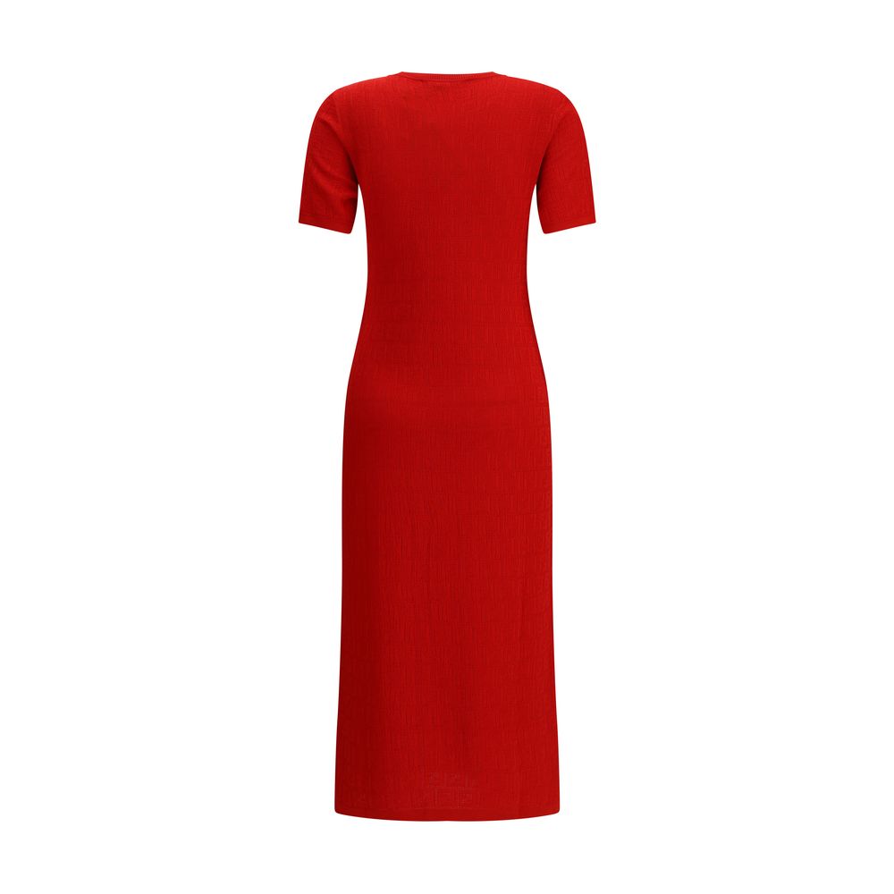 Fendi Red Cotton Casual Dress - Image 2