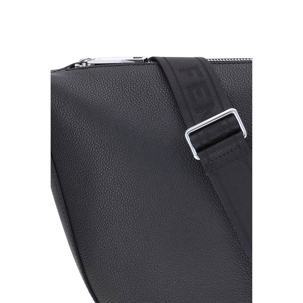 Fendi Black Calf Leather Bos Taurus Shoulder Bag - Image 4