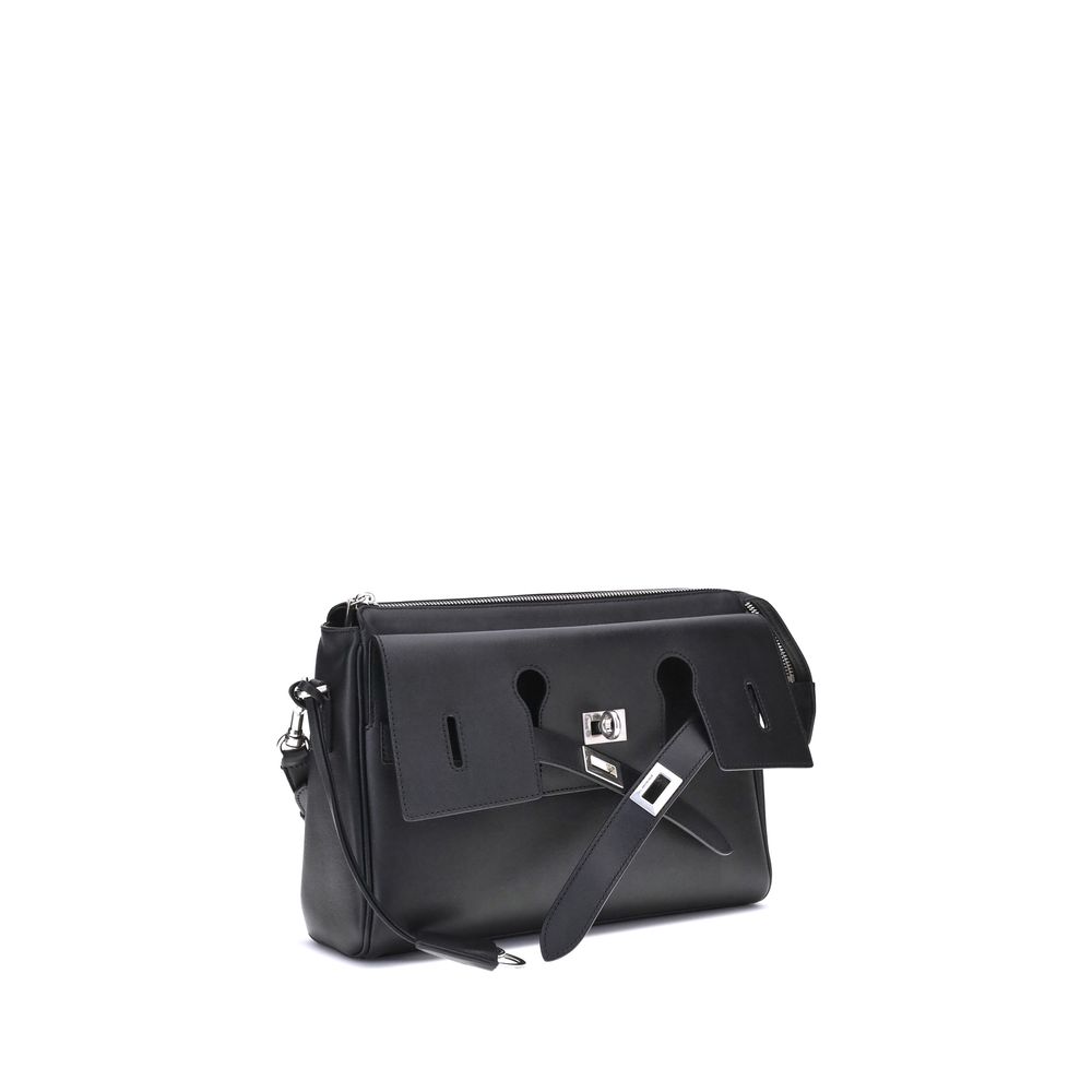 Balenciaga Black Calf Leather Bos Taurus Shoulder Bag - Image 2