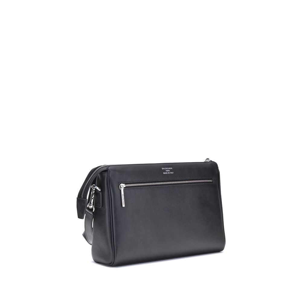 Balenciaga Black Calf Leather Bos Taurus Shoulder Bag - Image 3