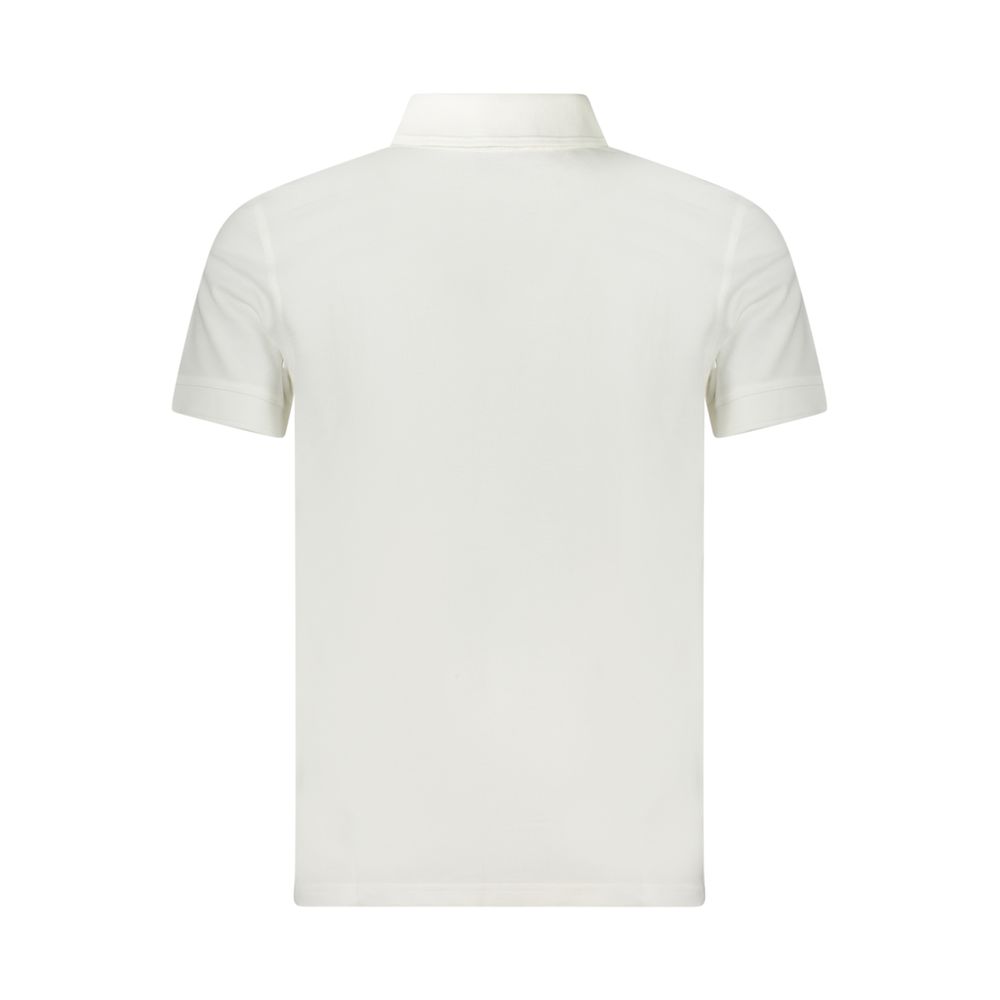 Hugo Boss White Cotton Polo Shirt - Image 2