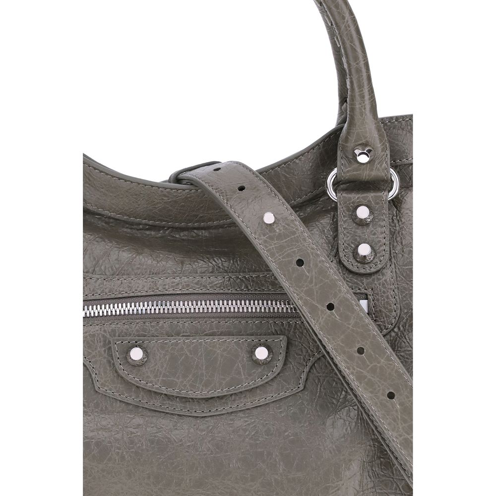 Balenciaga Green Calf Leather Bos Taurus Shoulder Bag - Image 4
