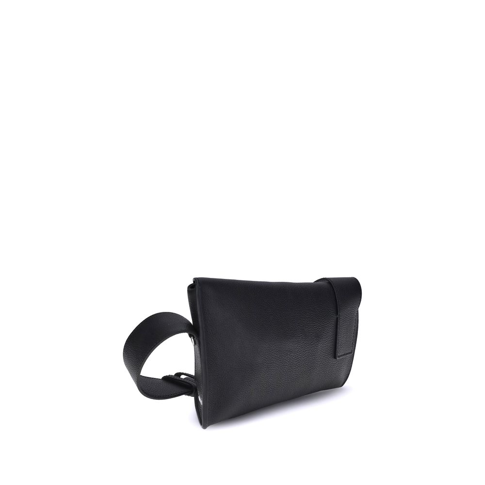 Alexander McQueen Black Calf Leather Bos Taurus Shoulder Bag - Image 3