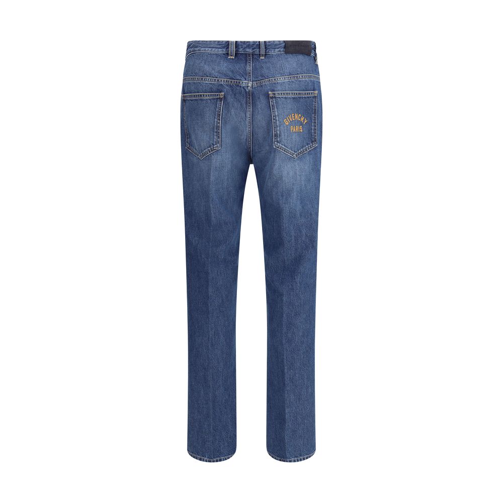 Givenchy Blue Cotton Straight-Leg Jeans - Image 2