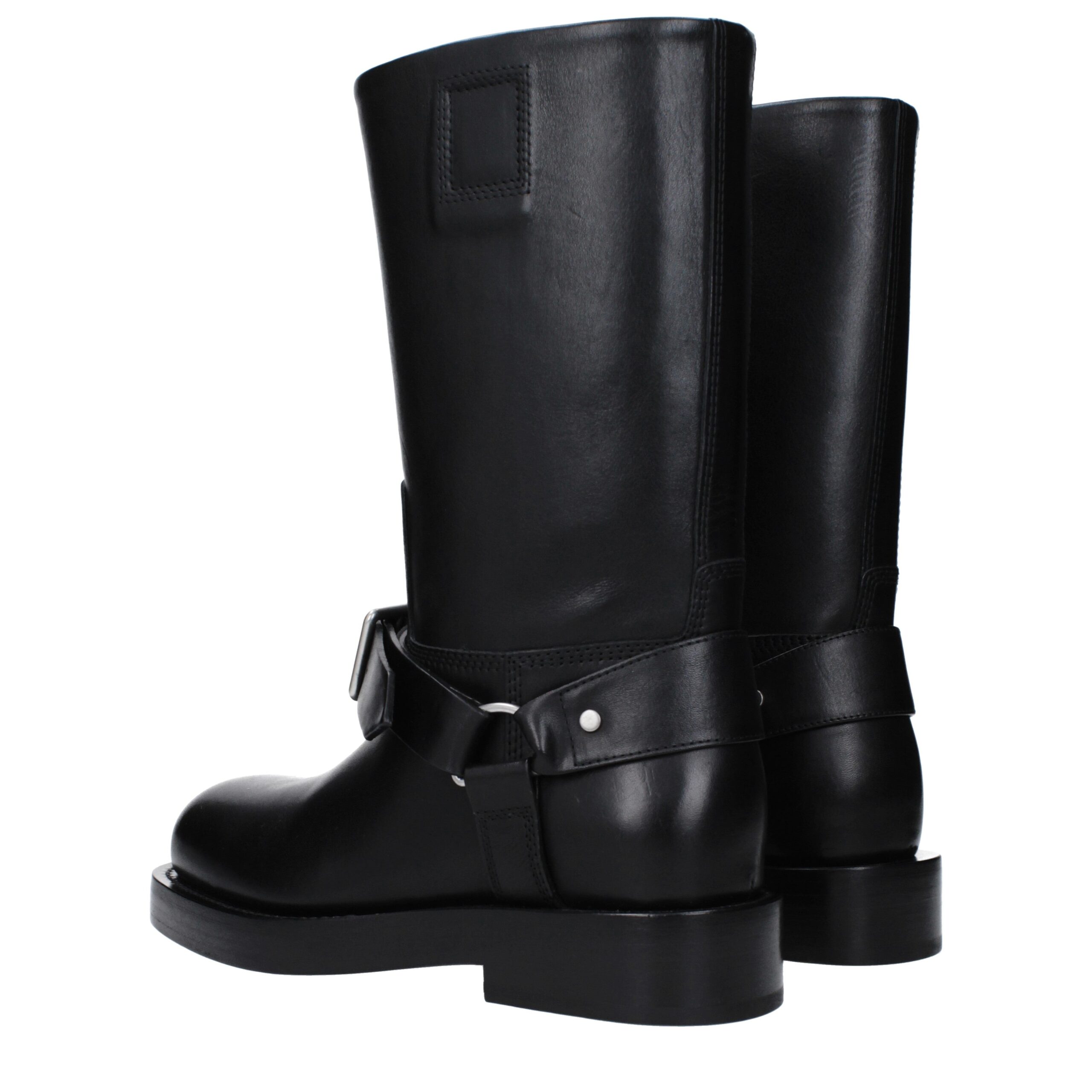 Burberry Black Leather Boots - Image 4