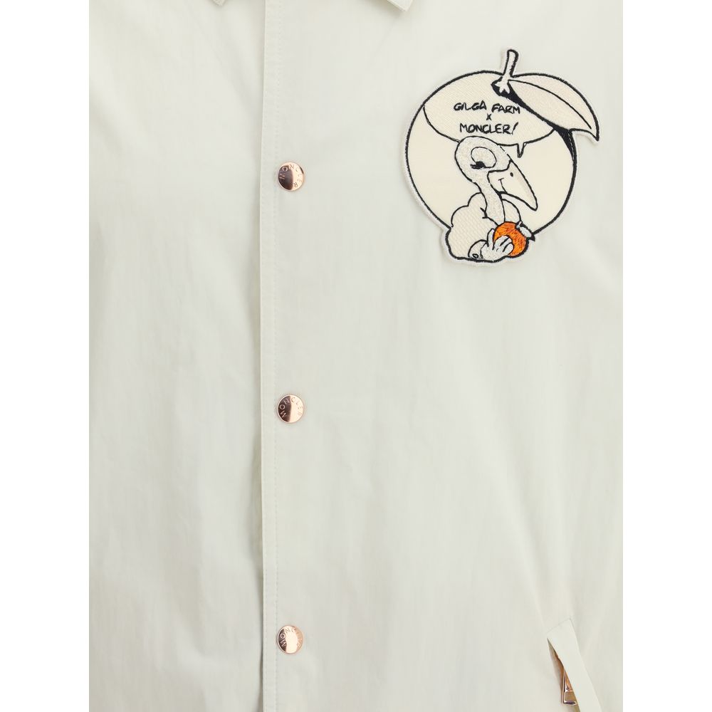 Moncler x Donald Glover White Cotton Coat - Image 3