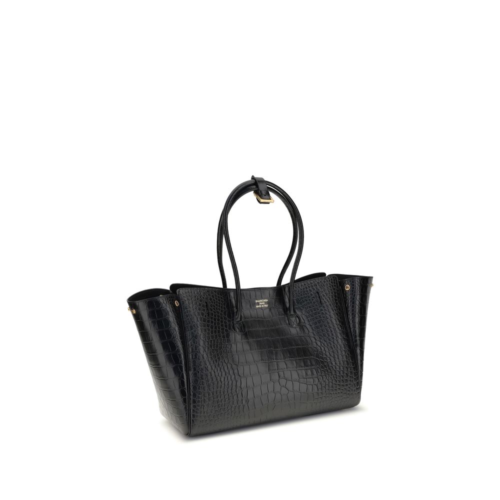 Balenciaga Black Calf Leather Bos Taurus Shoulder Bag - Image 3