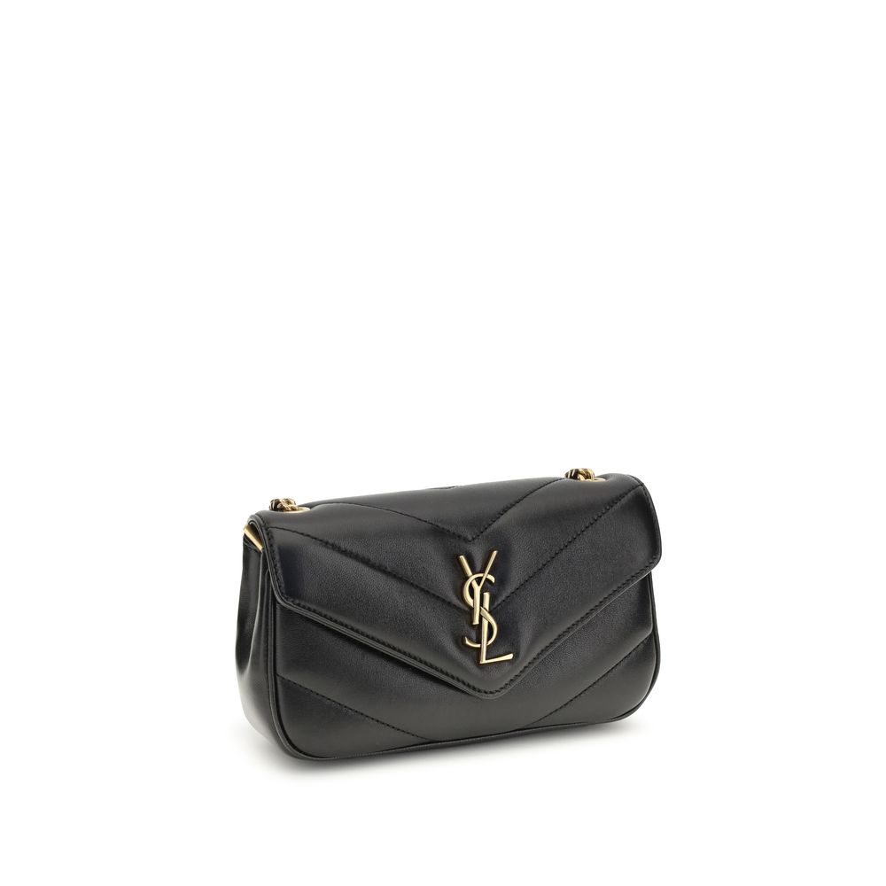 Saint Laurent Black Lamb Ovis Aries Aries Shoulder Bag - Image 2