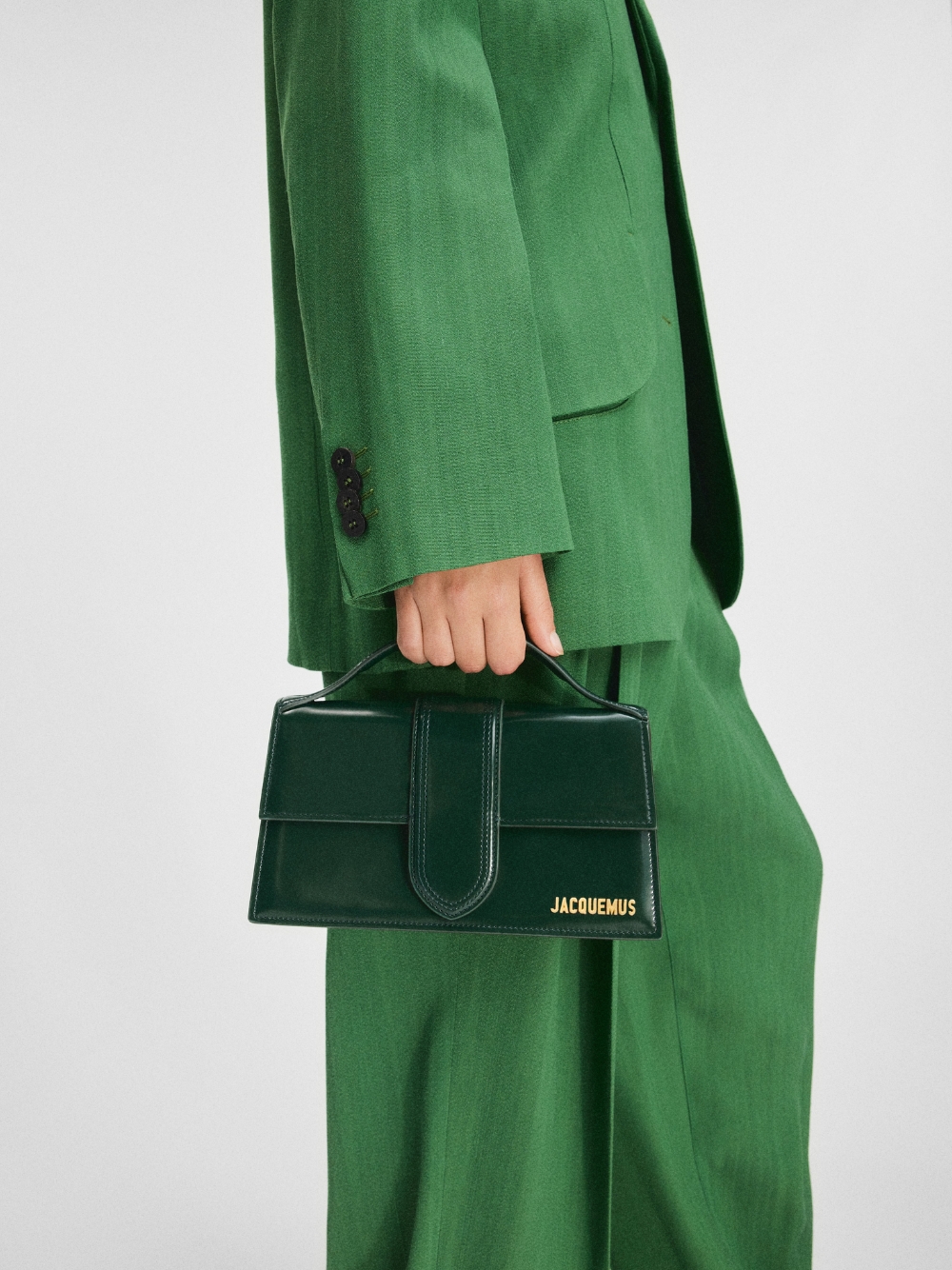 Jacquemus Le Grand Bambino Dark Green Bag - Image 2