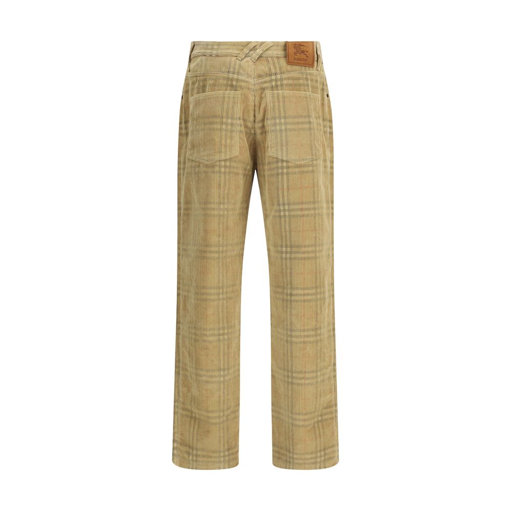 Burberry Brown Cotton Casual Pants - Image 2