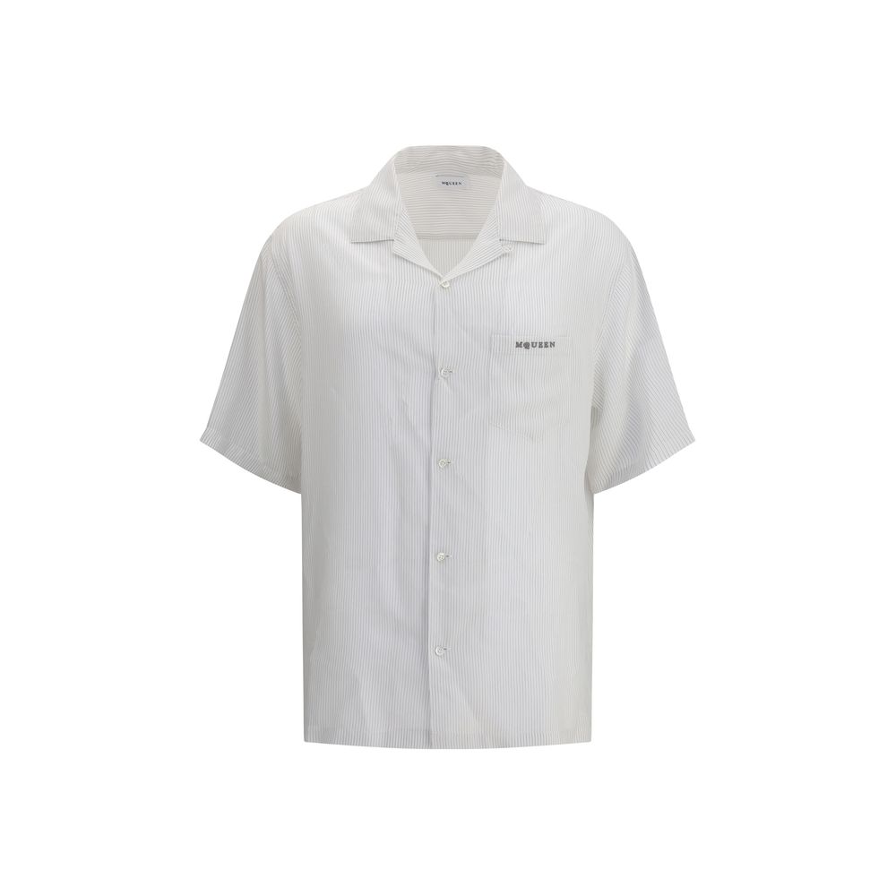Alexander McQueen White Viscose Pattern Shirt