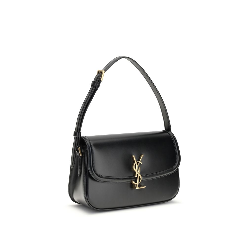 Saint Laurent Black Calf Leather Bos Taurus Shoulder Bag - Image 2
