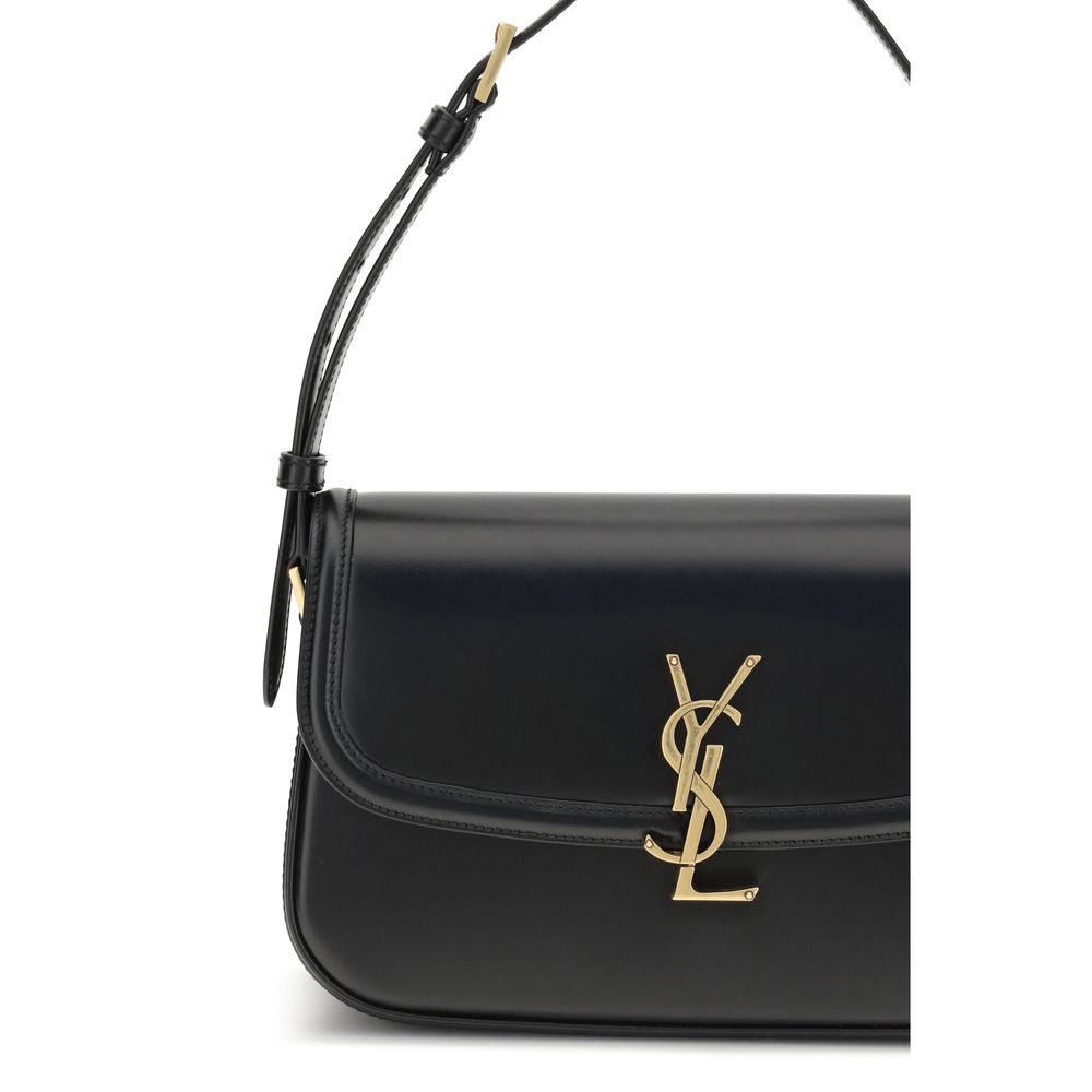 Saint Laurent Black Calf Leather Bos Taurus Shoulder Bag - Image 4