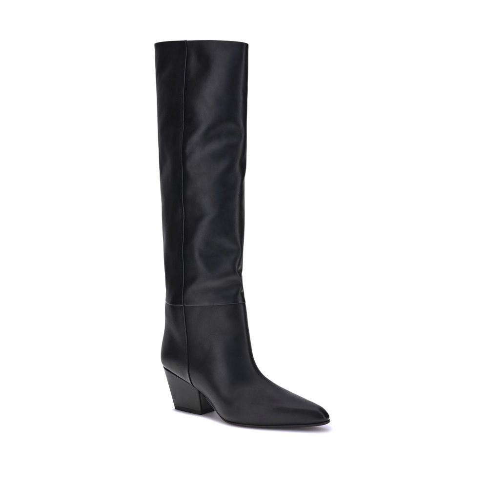 Paris Texas Black Calf Leather Bos Taurus Boots - Image 2