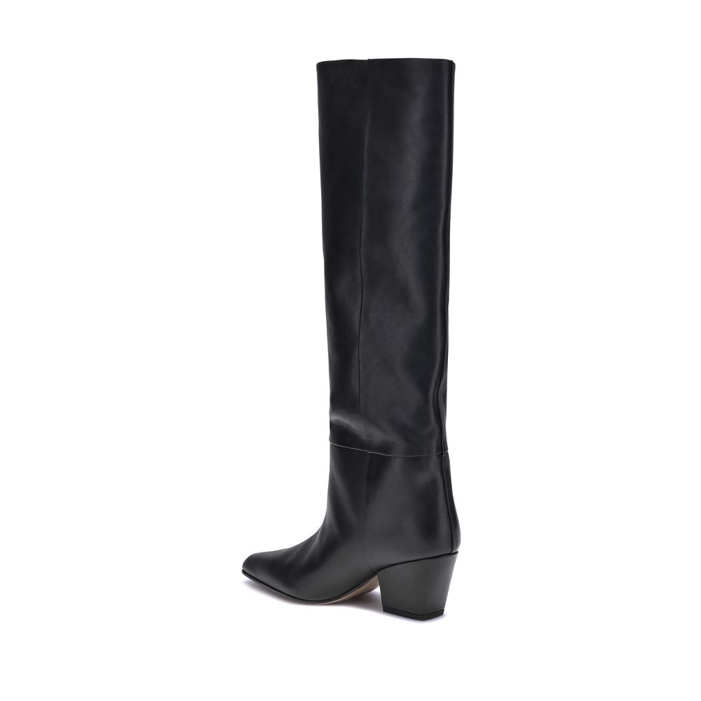 Paris Texas Black Calf Leather Bos Taurus Boots - Image 3