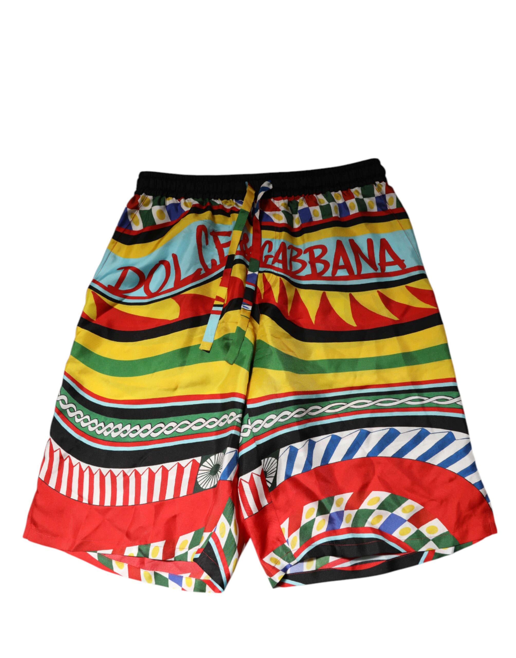 Dolce & Gabbana Multicolor Sicilian Carretto Shorts Swimwear - Image 5